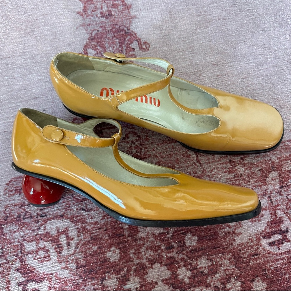Miu Miu Ball Heel Mary Janes